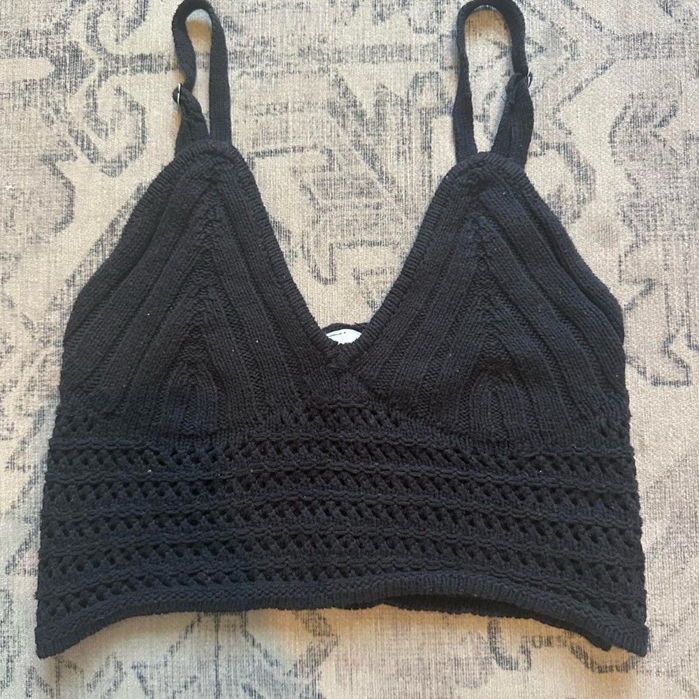 Wild Fable Black Knit Bralette